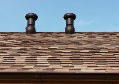 dach gont bitumiczny dom drewniany Kołdowo Człuchów