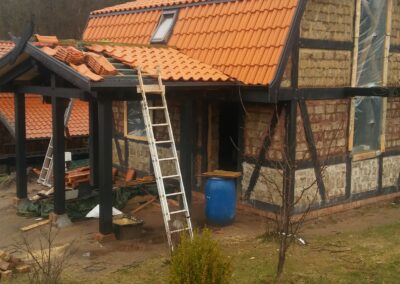 dach mansardowy Biały Bór realizacja Petreccy dachówka ceramiczna