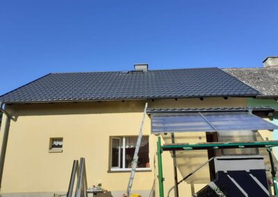 Człuchów dekarz wymiana pokrycia blachodachówka Panorama