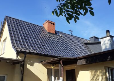 wymiana dachu dachówka ceramiczna Nibra Nelskamp dekarz Człuchów